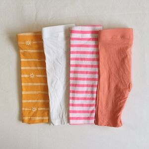 joe fresh 4-pack cropped leggings bundle 3-6 months baby girl